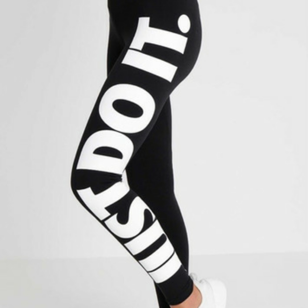 SOLD NIKE Legasee Just Do It Black Leggings Tights - Picture 6 of 10